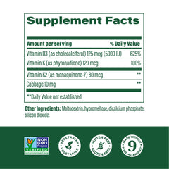 MegaFood D3K2 capsules emphasizing vegetarian bone health support