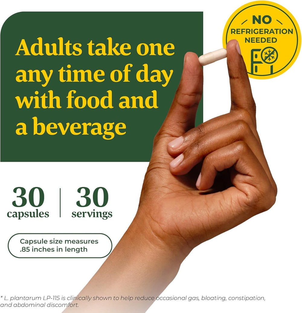 MegaFood Digestive Probiotic packaging shows gluten-free and vegetarian suitability.