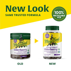 MegaFood Elderberry Gummies highlighting zinc ingredient for immune support
