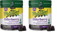 MegaFood Elderberry immune gummies packaging highlighting vegan, gluten-free immune support