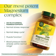 MegaFood label close-up shows transparent ingredients and third-party testing.