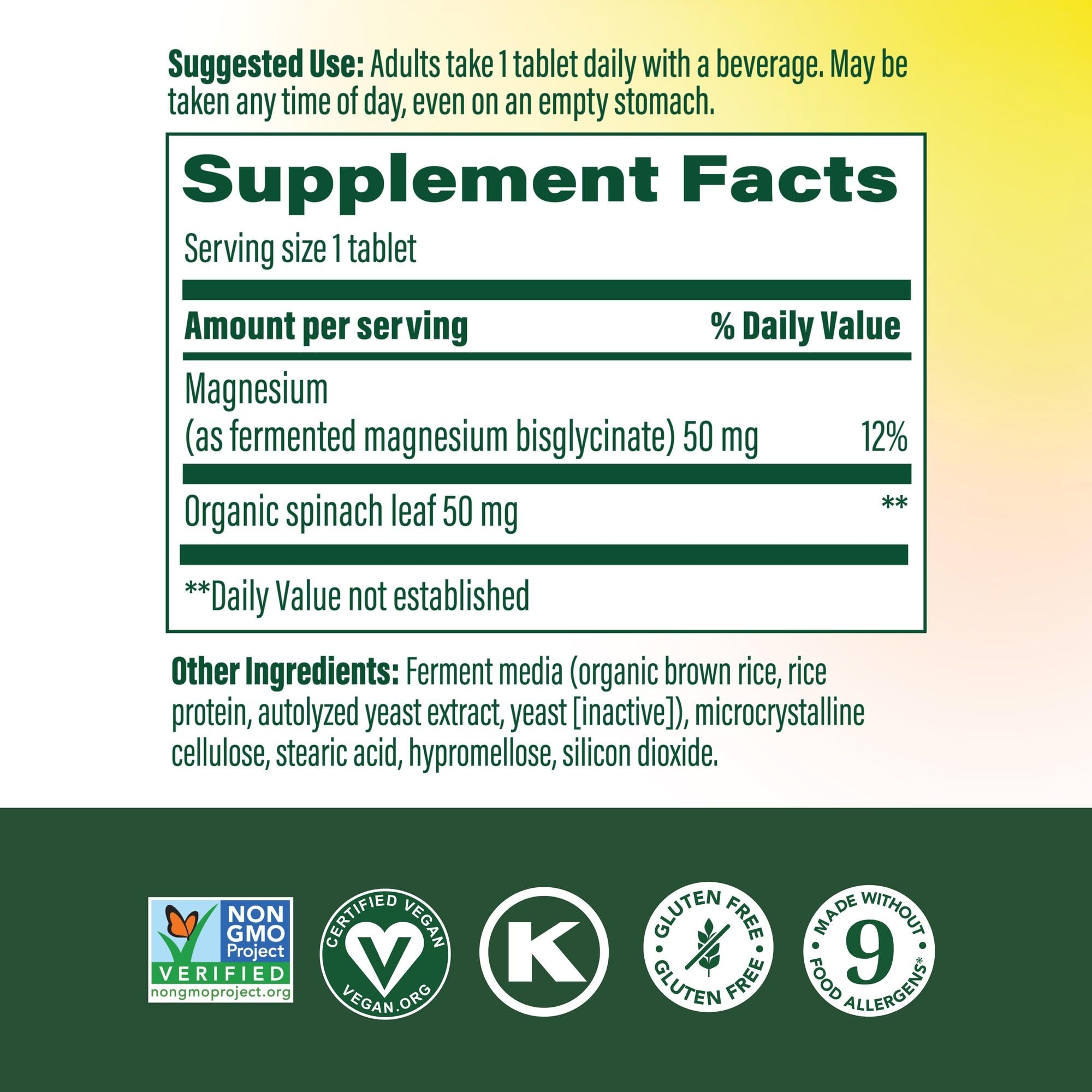 MegaFood magnesium supplement capsules close-up for easy daily use.