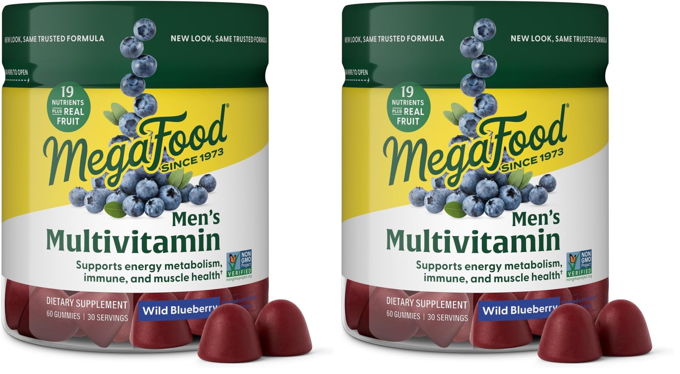 MegaFood Men's Multi gummies bottle ready for daily immune support.