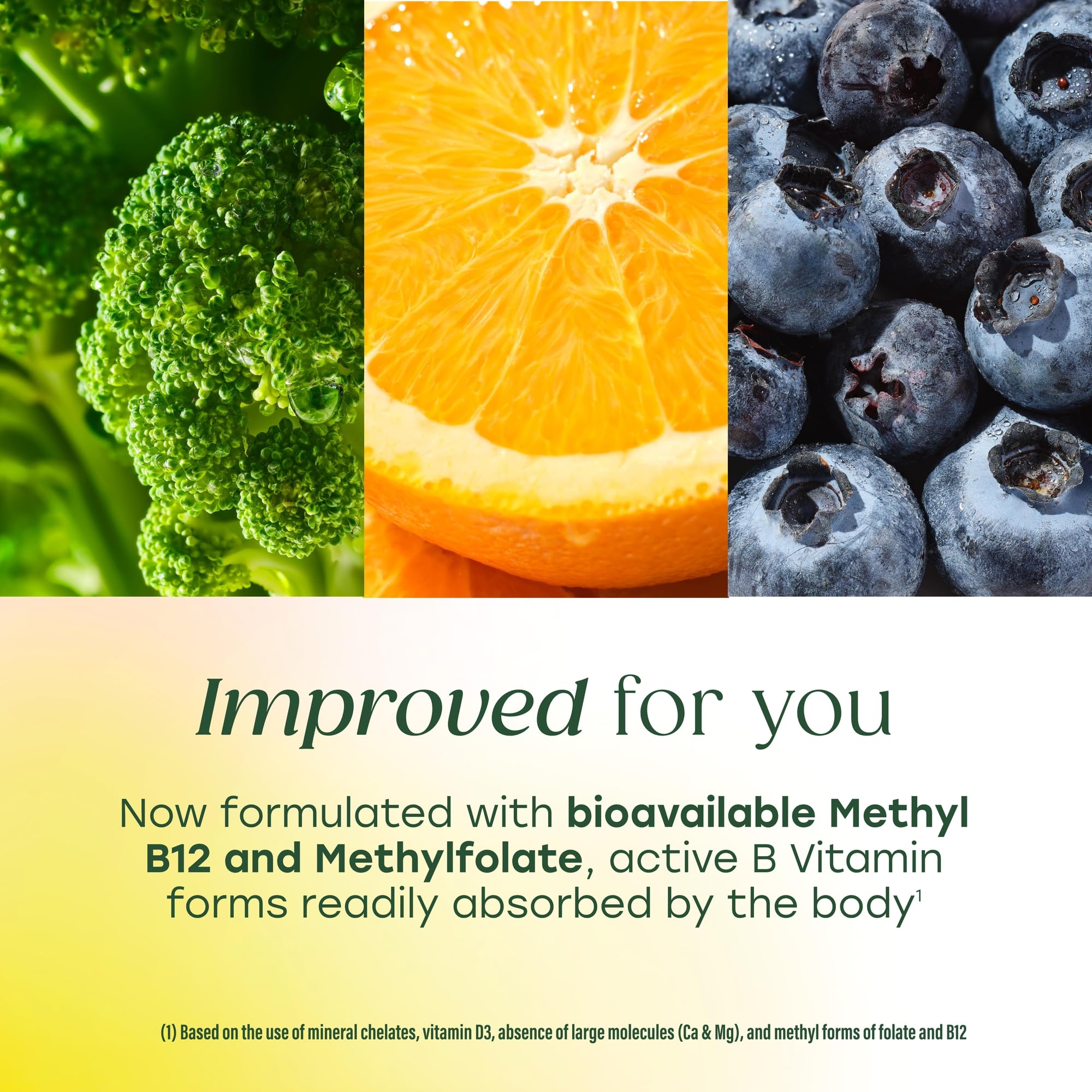 MegaFood methyl B12 and D3 supplement supports energy metabolism and immune function.
