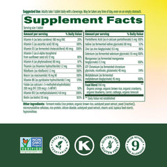 MegaFood multivitamin capsules close-up highlighting vegetarian-friendly formula.