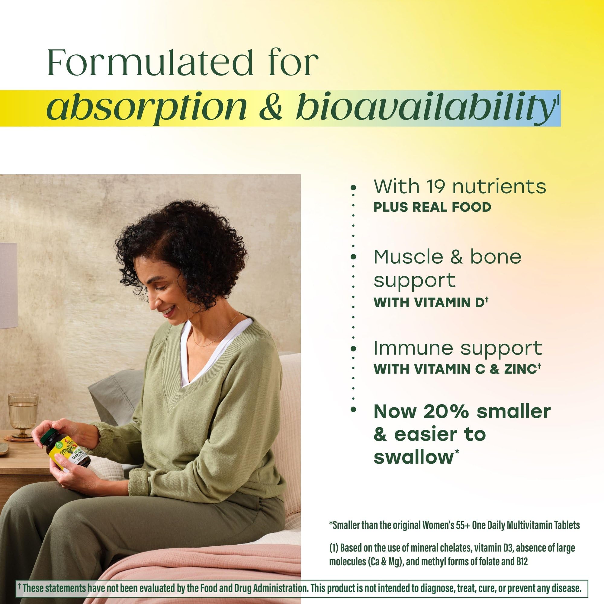 MegaFood multivitamin label with quality certifications and purity seals.