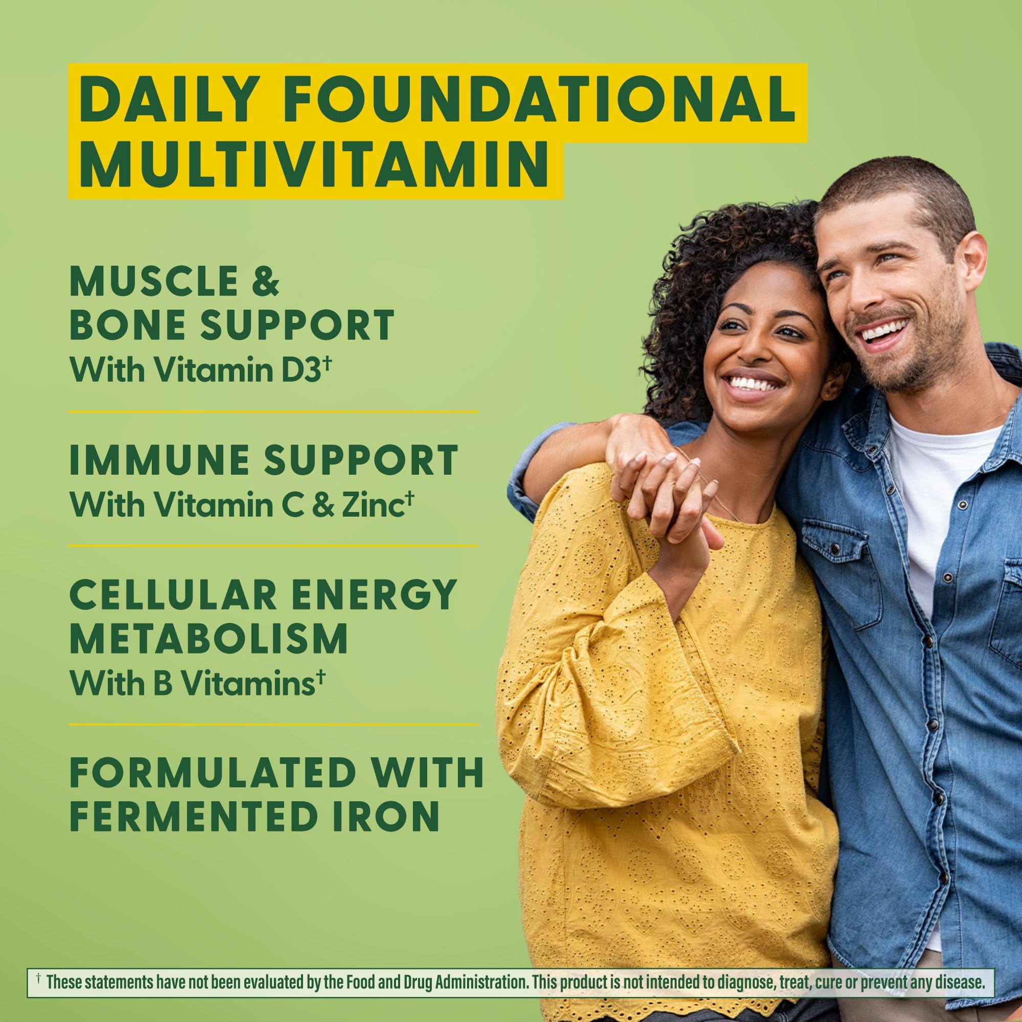 MegaFood One Daily real-food ingredients label shows natural nutrient sources