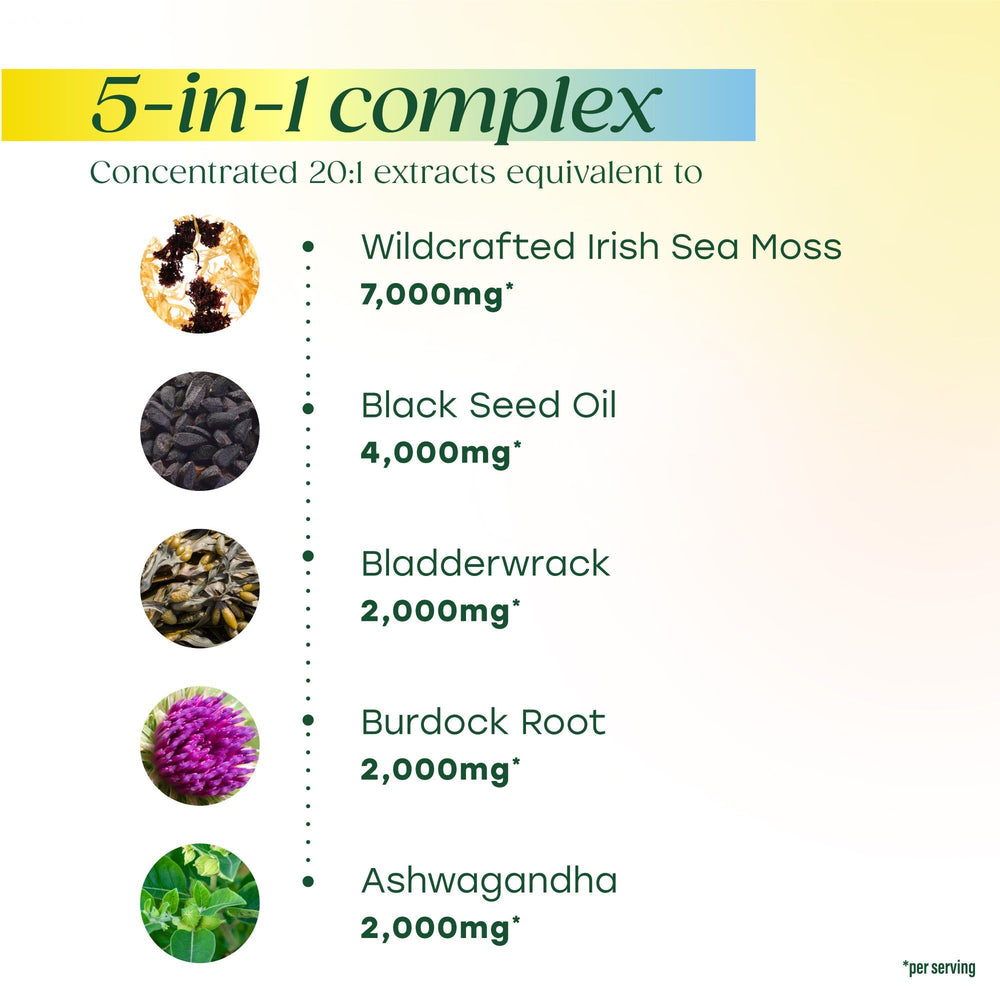 MegaFood Sea Moss Complex bladderwrack detail.