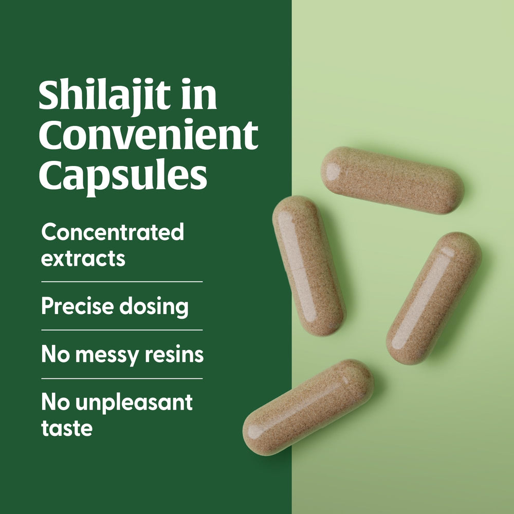 MegaFood Shilajit label close-up with ingredient details