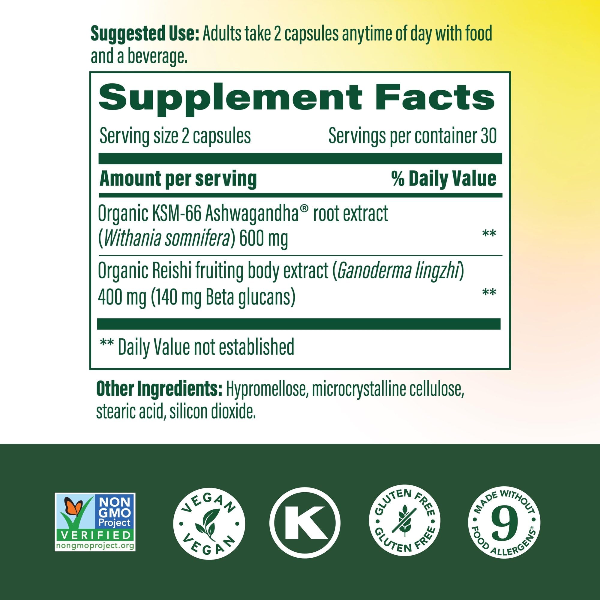 MegaFood capsules image shows convenient vegan stress support you can take anytime