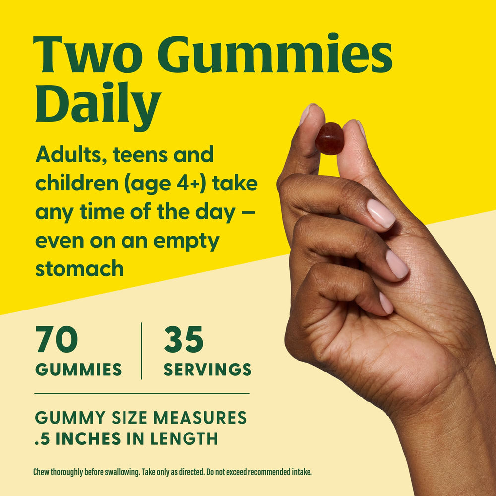 MegaFood Vitamin D3 Gummies packaging seal communicates quality and care