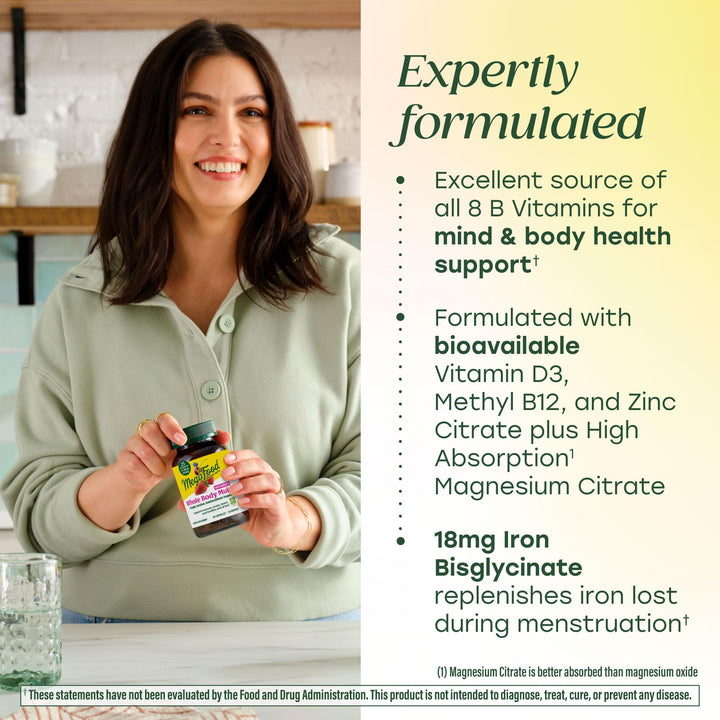 MegaFood vitamin D3-K2 bottle label showcasing nutrient blend for bones and immune support