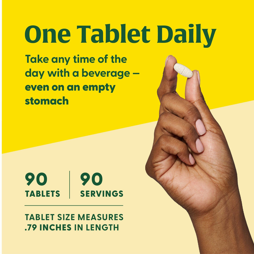 Serving with 90 tablets provides 90 servings