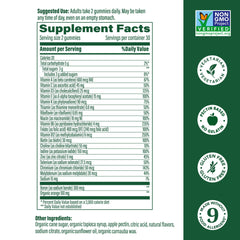 MegaFood Women's Multi Gummies Tangerine image highlighting tasty daily vitamin intake