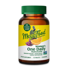 MegaFood Women's One Daily bottle in morning light supporting daily wellness