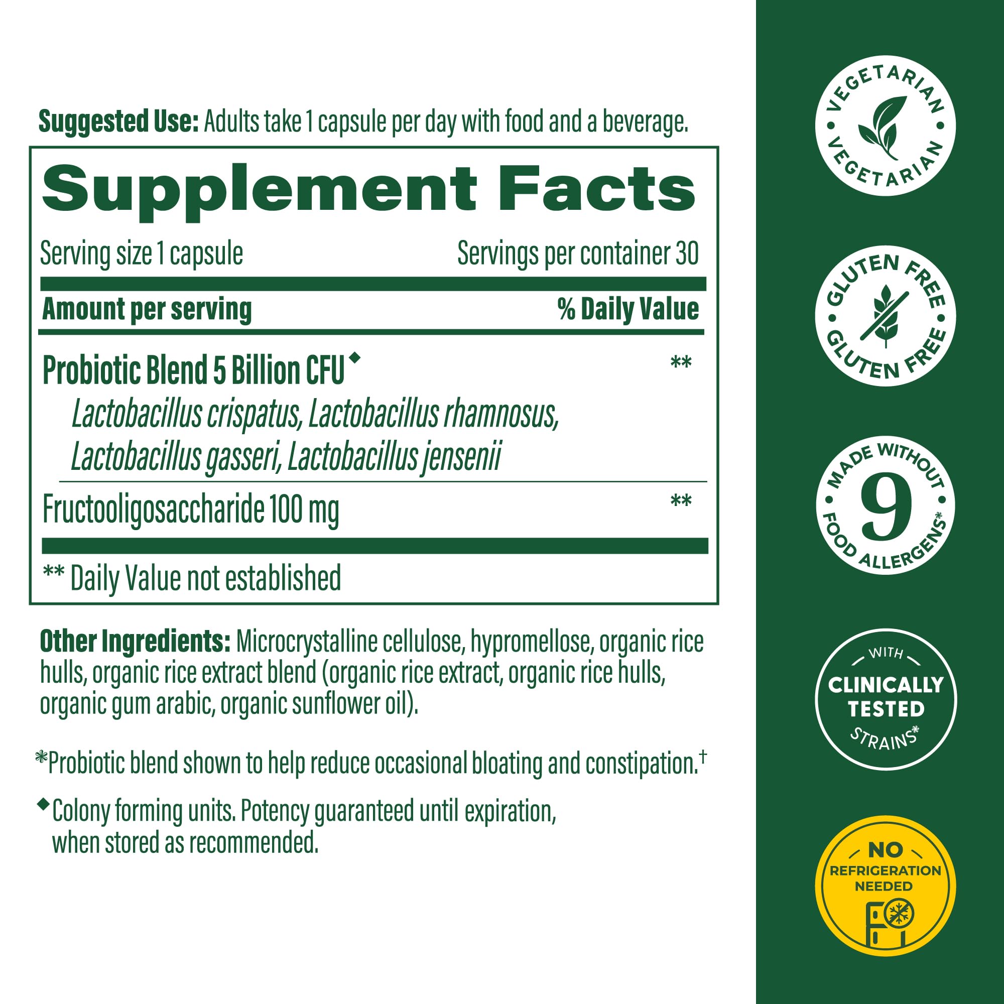 MegaFood Women's Probiotic capsules close-up for easy daily use
