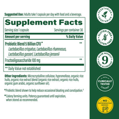 MegaFood Women's Probiotic capsules close-up for easy daily use