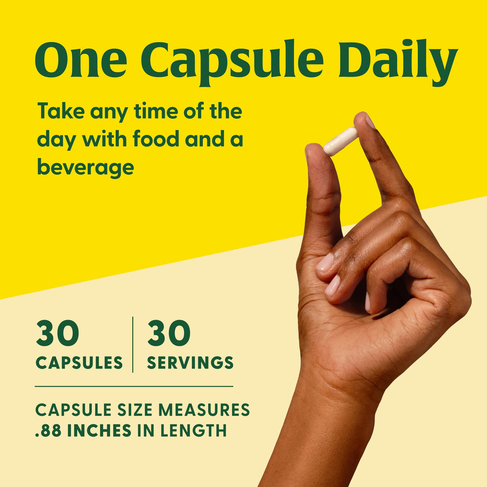 MegaFood moisture-controlled bottle preserves probiotic potency and freshness