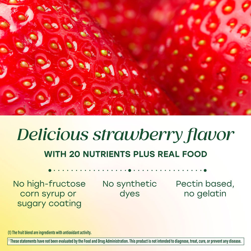 Magnified view of D3 nutrient on MegaFood bottle for bone and immune support