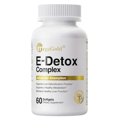 MegaGold milk thistle softgel bottle for daily liver support.