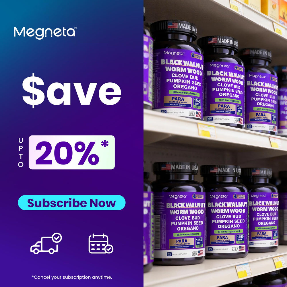 MEGNETA Daily use routine shot implies easy incorporation into wellness