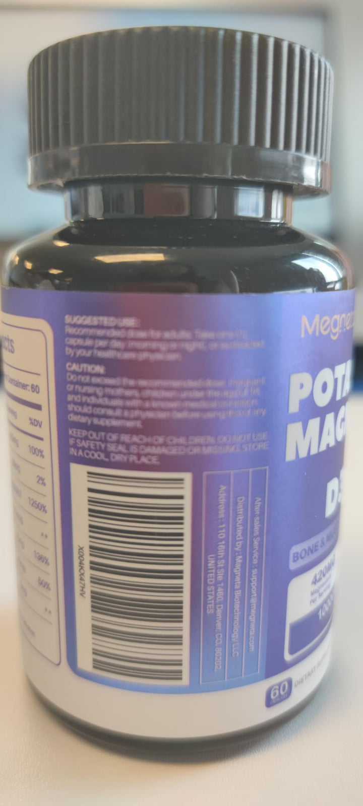 MEGNETA health and wellness scene with bottle inspires daily self-care.