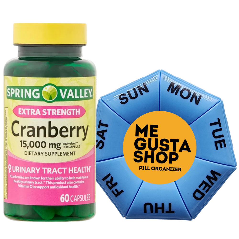 ME GUSTA SHOP Spring Valley cranberry supplement bottle front for daily use.