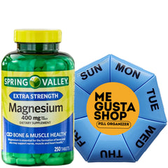 ME GUSTA SHOP Spring Valley magnesium bottle front supports daily wellness