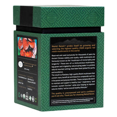 Mehdi Reishi fruiting-body extract powder packet highlighting high purity