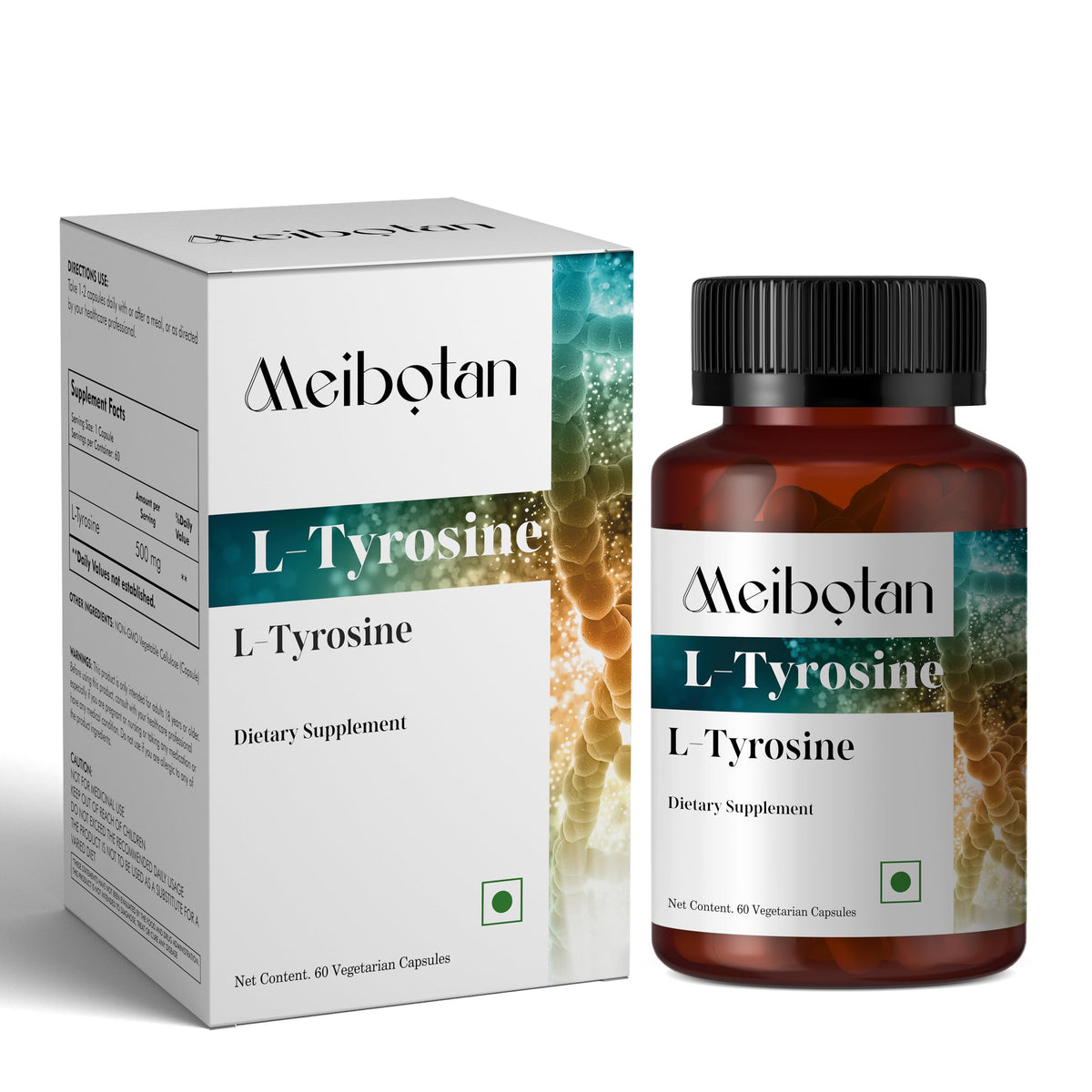 MEIBOTAN Tyrosine 500mg bottle for daily focus and steady energy