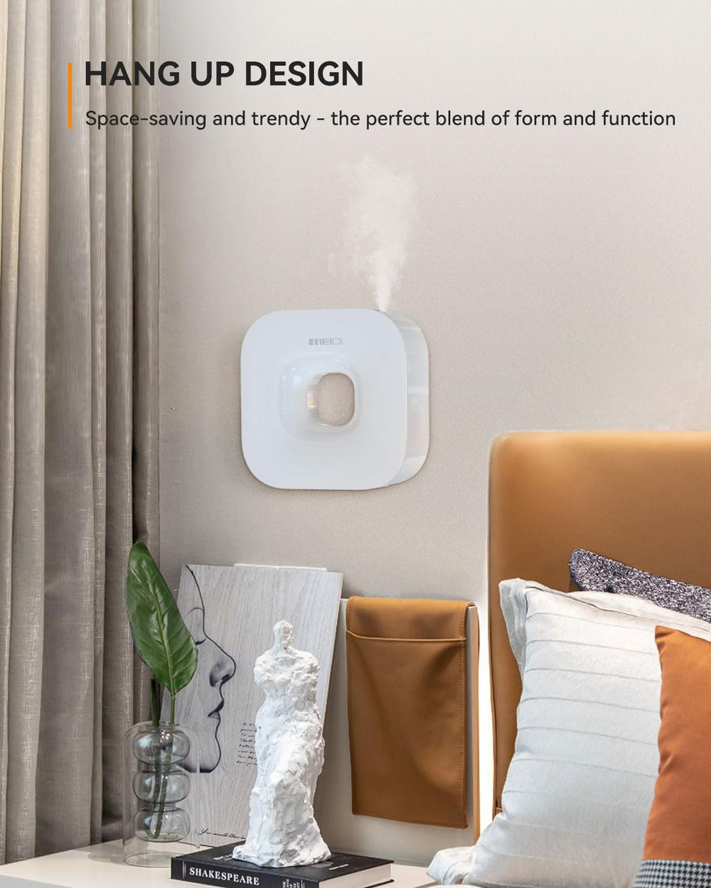 MEIDI Waterless Diffuser battery power mode enabling cordless use anywhere.