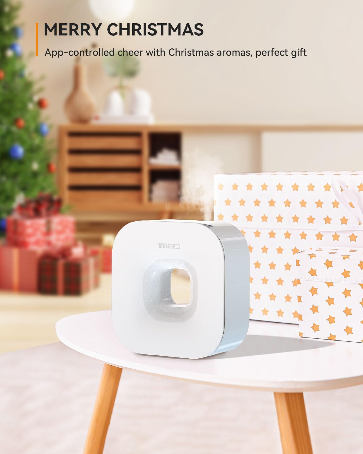 MEIDI Waterless Diffuser emits wide mist covering up to 3000 sq ft.