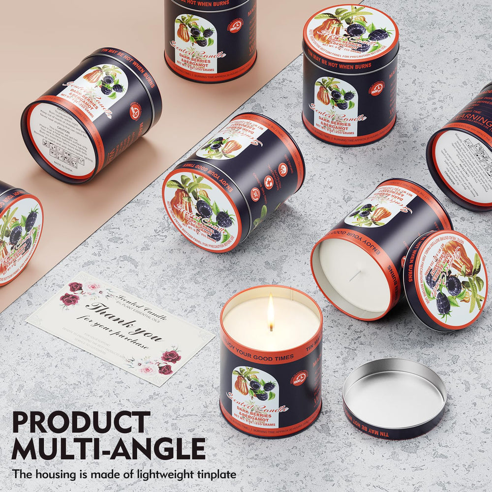 MeiGlow embossed jar candle detail adds stylish home decor.