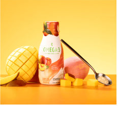 Melaleuca Omega 3 Creme Delight spoon serving for easy, tasty omega-3 intake.