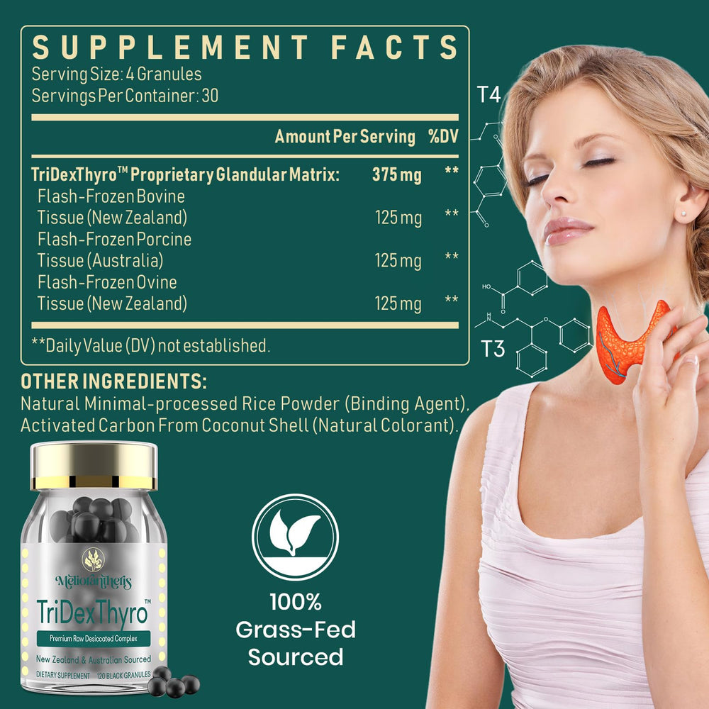 TriDexThyro capsules with 375 mg per serving for steady daily intake.
