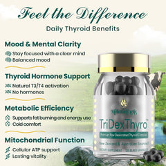 Meliorantheris TriDexThyro raw desiccated ingredients displayed for premium sourcing.