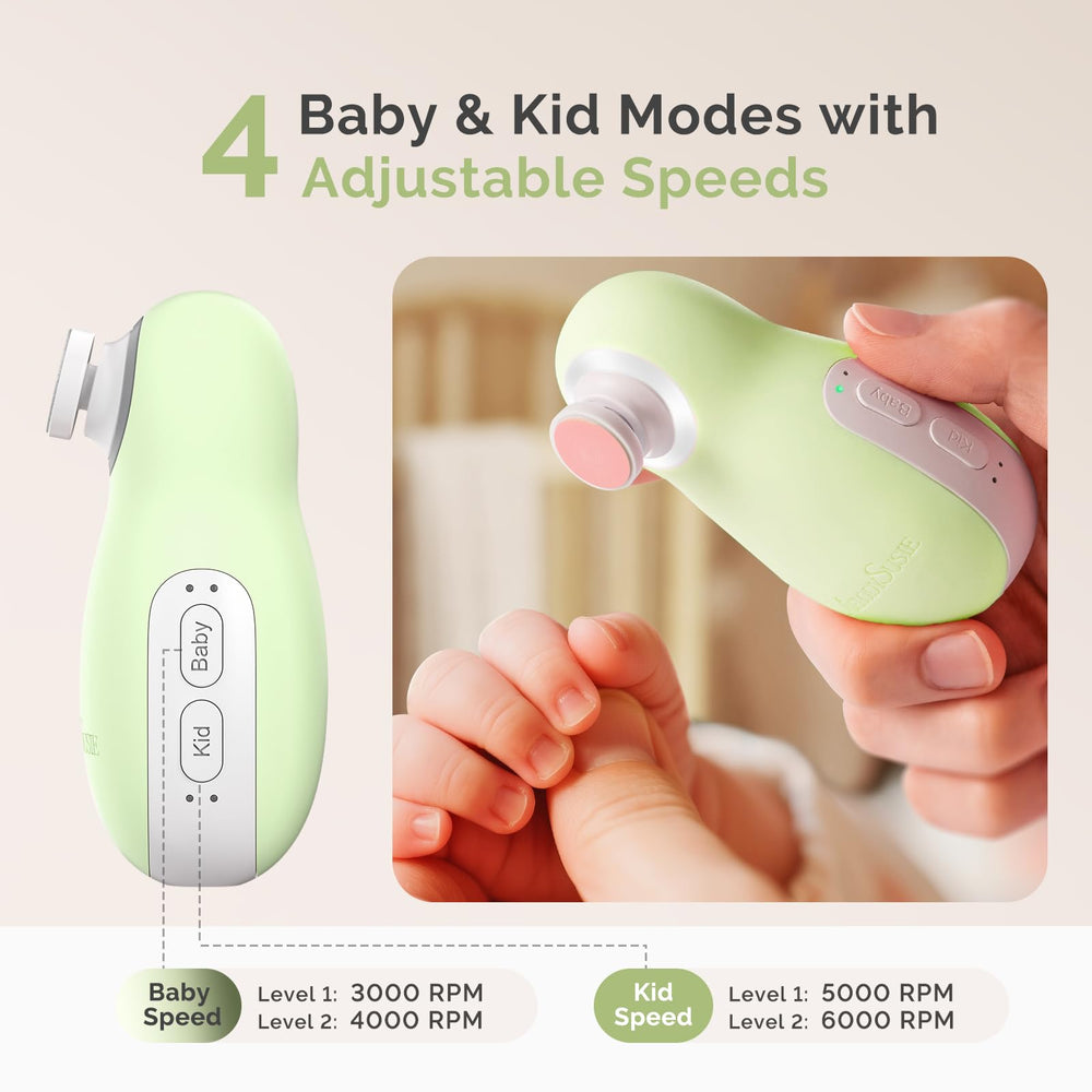 Low-noise operation of MelodySusie nail file kit enables quiet grooming