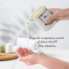 MELONY coconut candle bottle-application; apply oil for deep hydration