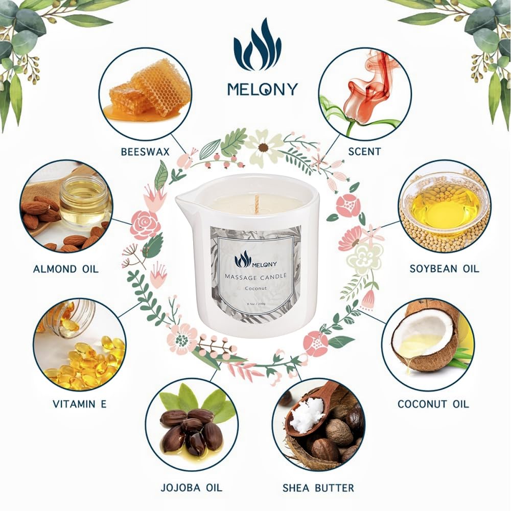 MELONY wick-lead-free close-up; safe, eco-friendly burn