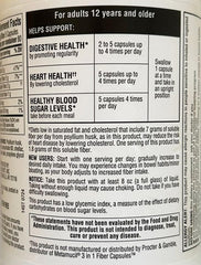 Close-up of Member's Mark fiber capsules, easy-to-use daily supplement