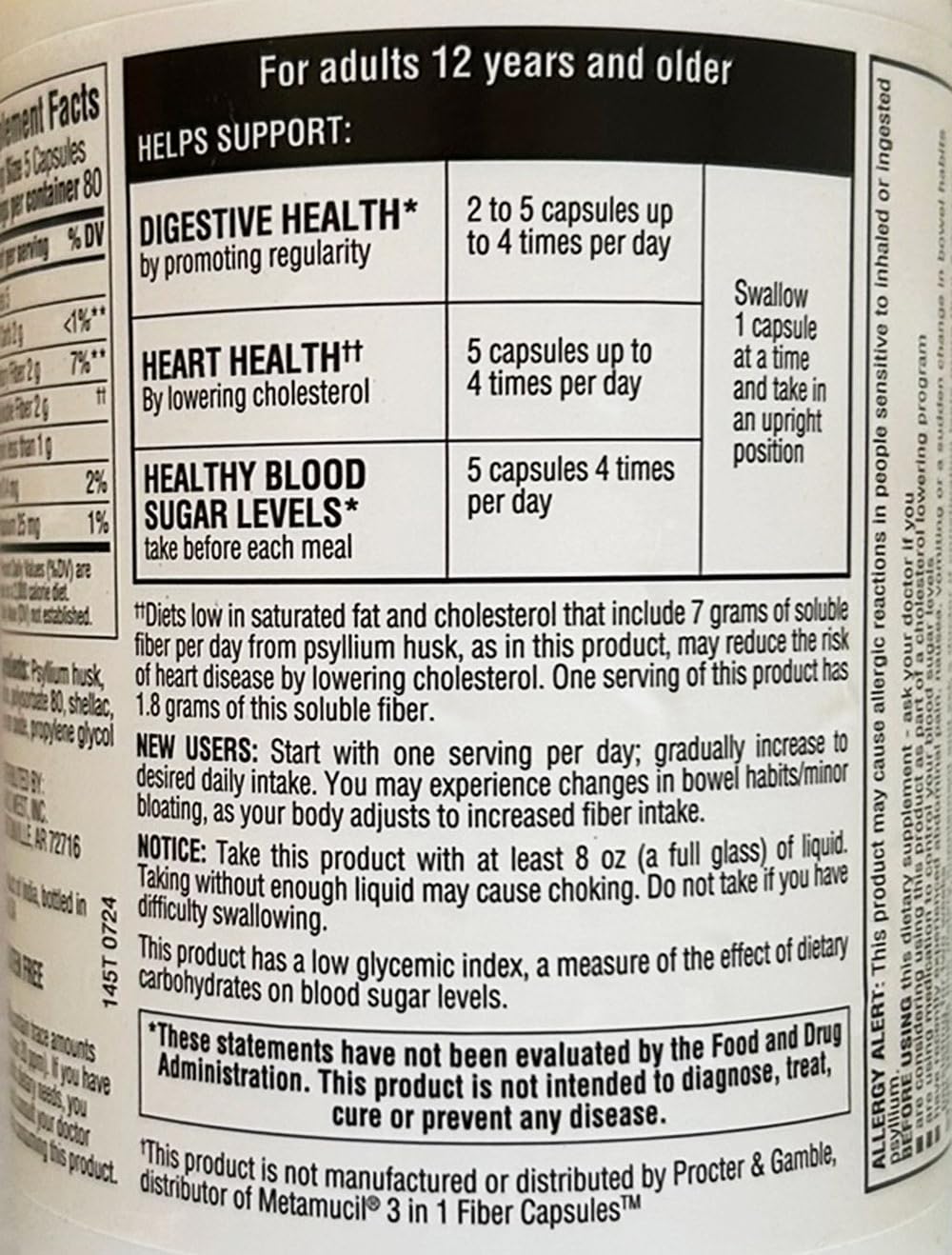 Two-pack bottles with capsules being swallowed with water for easy daily use.