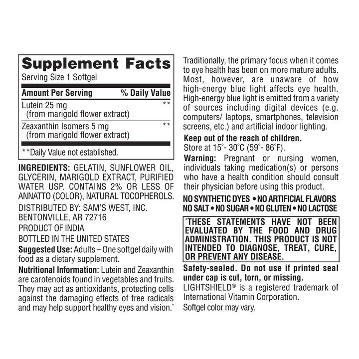 Members Mark bottle in natural light highlights premium dietary supplement