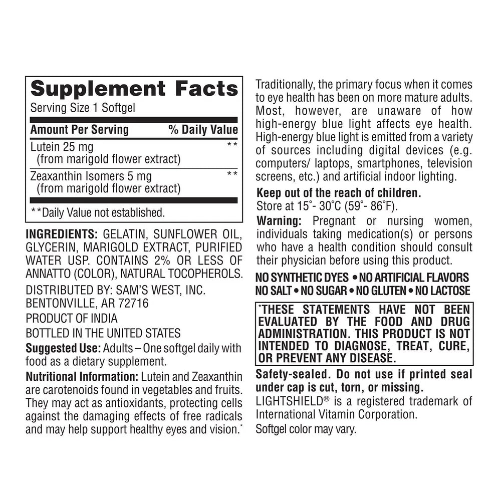 Members Mark bottle in natural light highlights premium dietary supplement