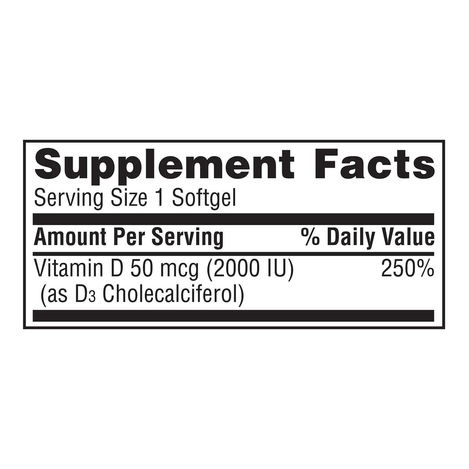 Member's Mark Vitamin D3 400-count bottle for a long-lasting supply.