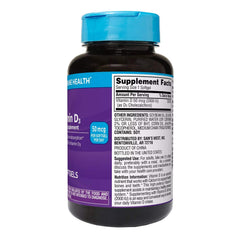 Member's Mark Vitamin D3 softgel pack front for easy daily intake.