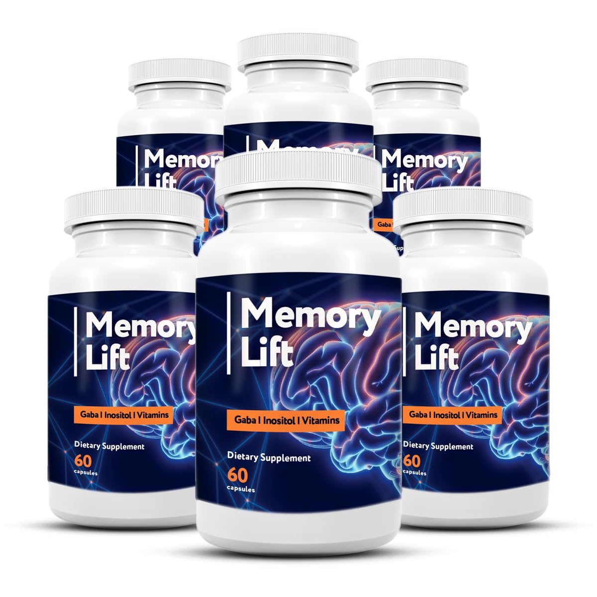 Memory Lift bottle and label for daily focus support
