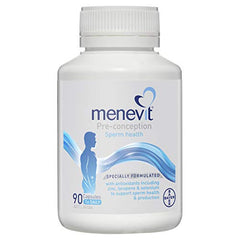 Menevit capsules-pack view highlighting convenient daily supplement for fertility goals