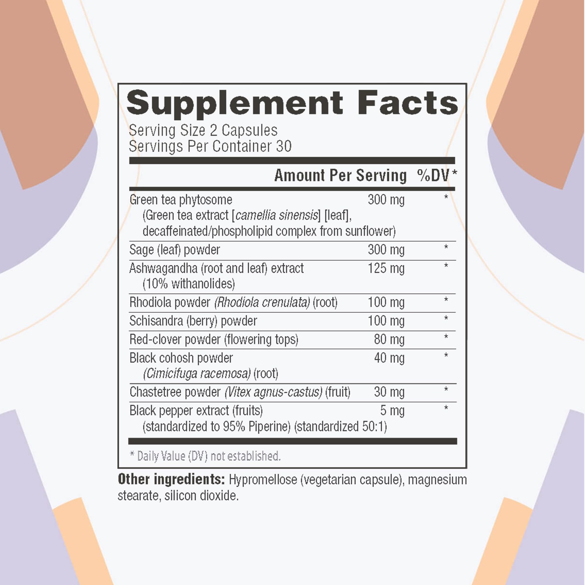 MenoRescue capsules close-up highlighting natural ingredients for hot flash relief