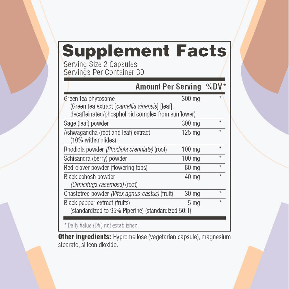 MenoRescue capsules close-up highlighting natural ingredients for hot flash relief