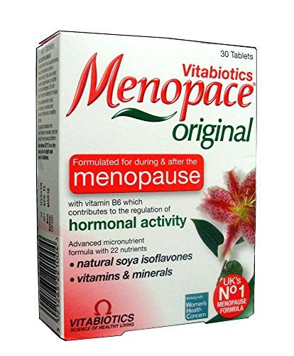 Menopace Original bottle label: supports daily wellbeing during menopause